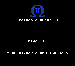 Dragoon X Omega II - Easy Mode Title Screen